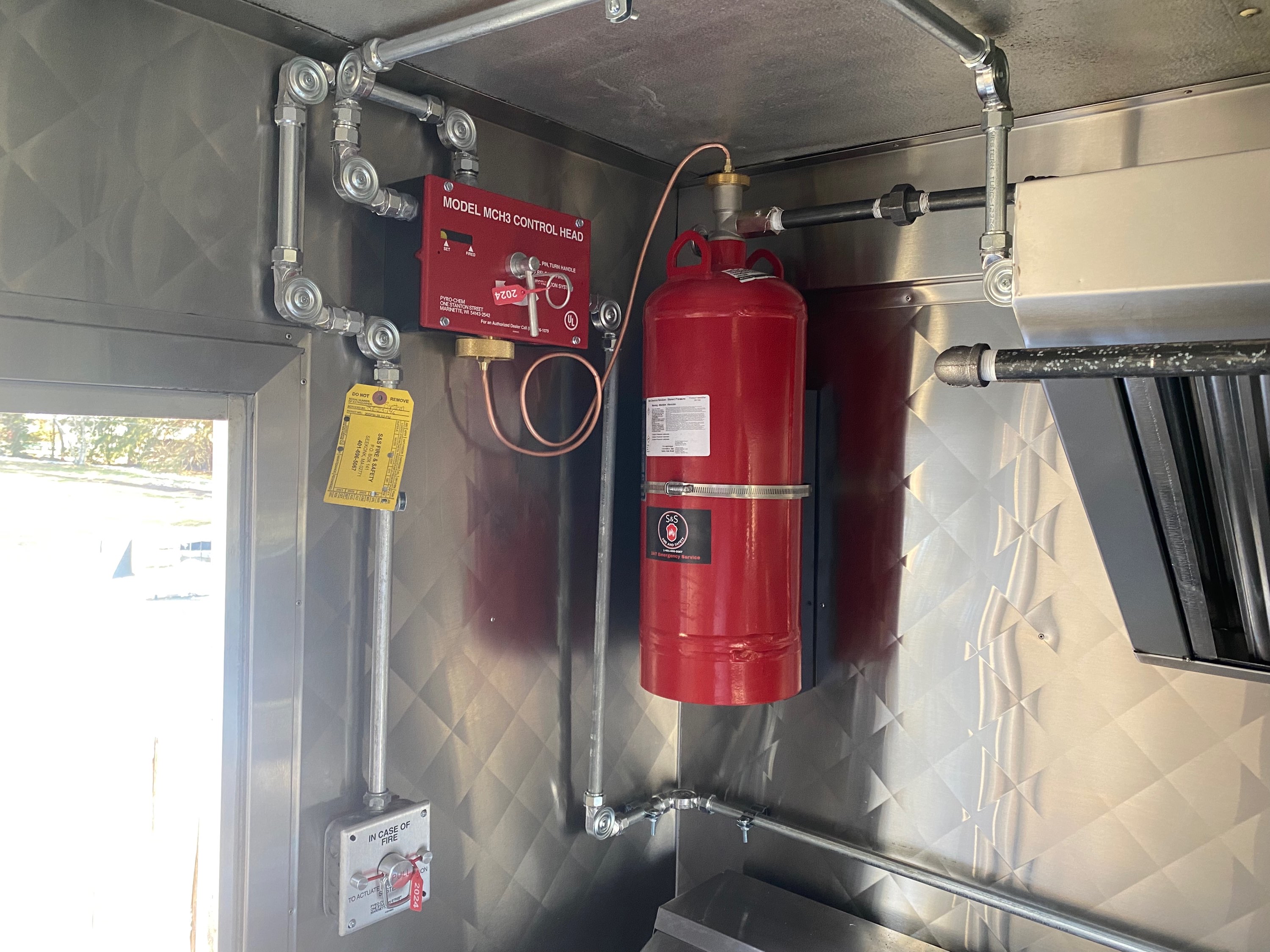 Fire suppression system inspection service